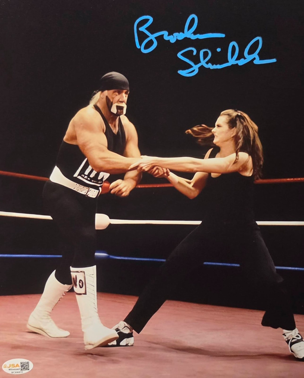 Brooke Shields Authentic Signed In-Person 11x14 Color Photo with JSA METALLIC