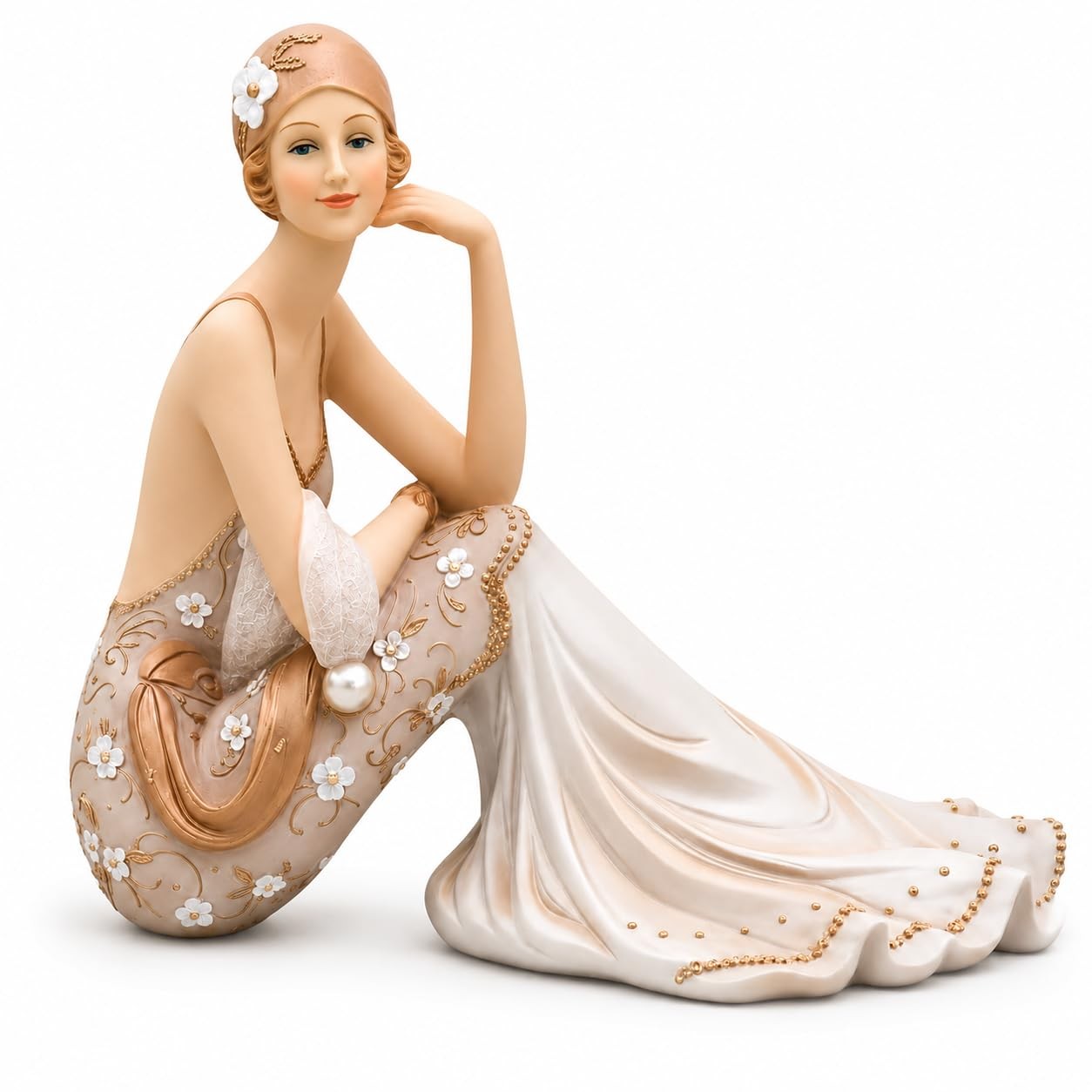 Comfy Hour 8 Inch Victorian Figurines, Sitting Lady Statue Comfy Hour 8 Inch Victorian Figurines, Sitting Lady Statue