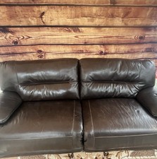 Brown Leather Sofa Couch – Local Pickup picture