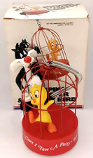 Vintage 1970s Concept 2000 Chirping Sylvester & Tweety Bird With Original Box picture