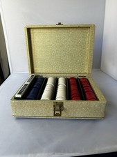 Vintage Chip-Master 300 Poker Chip Set with Mechanical Chip Counter/Dispenser picture