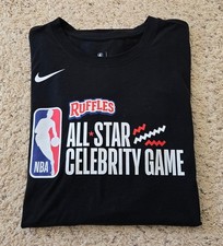 NBA Nike Ruffles All Star Celebrity Game Black Long Sleeve  XL USED picture