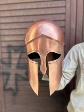 handmade Copper Finish Greek Corinthian Helmet - Spartan Armour picture