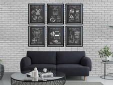 COFFEE PATENTS set of 6 (8.5x11in) Prints, Coffee History, Coffee Wall Art picture