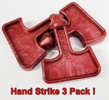 3 Pack Hand Held Protection EDC Self Defense Tool-Red ABS Plastic-FREE SHIPPING! picture