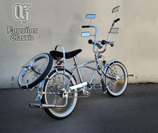 NEW! 20" OG LOWRIDER CLASSIC 144 SPOKE STEEL BICYCLE 595-4 CHROME picture