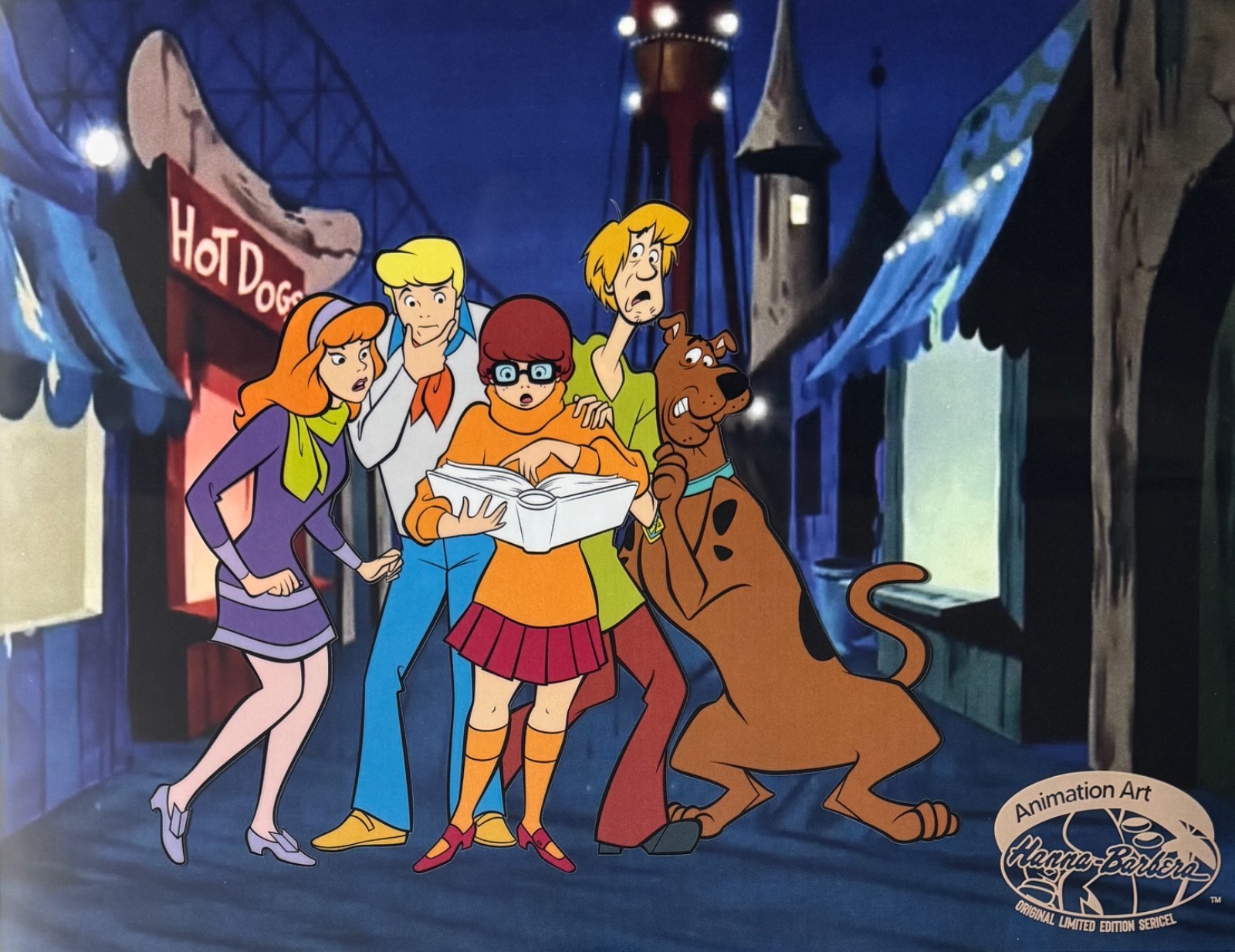 SCOOBY DOO Funland Sericel Cartoon Animation Art Cel Hanna Barbera 11" x 14" SCOOBY DOO Funland Sericel Cartoon Animation Art Cel Hanna Barbera 11" x 14"