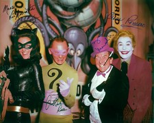 Batman villians Riddler Penguin Catwoman Joker Autographed 8x10 Photo REPRINT picture