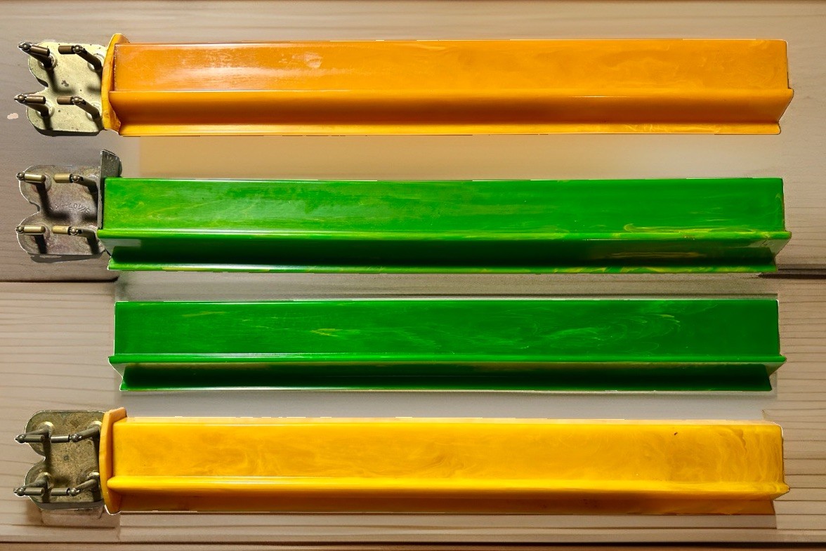 4 Vintage Thick Marbled Mahjong Bakelite Catalin Racks