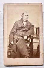 GARDNER Hugh McCulloch Civil War Treasury Secretary in Lincoln Cabinet Rare CDV picture