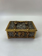Brass & Bronze  Renaissance Jewelry Box (NO KEY) picture