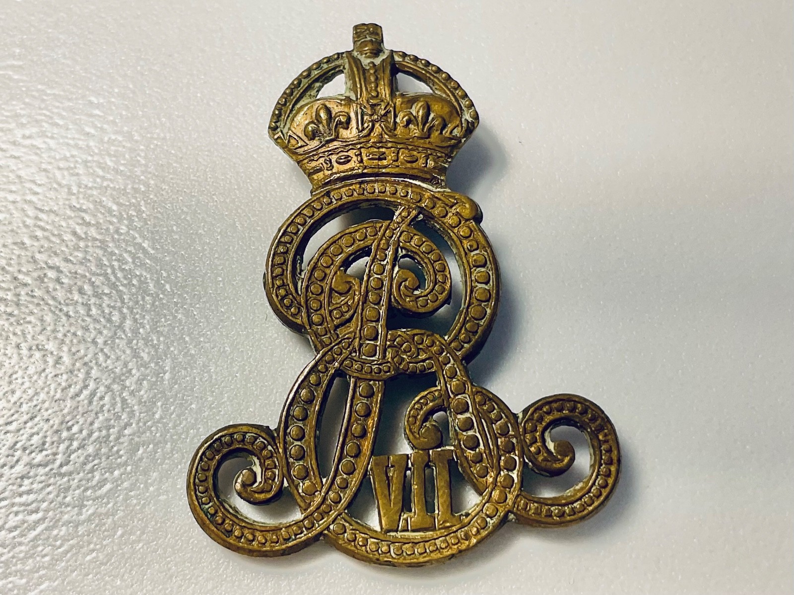 Rare 1936 King Edward VIII EVIIIR Royal Cypher Badge J.R. Gaunt London British Rare 1936 King Edward VIII EVIIIR Royal Cypher Badge J.R. Gaunt London British