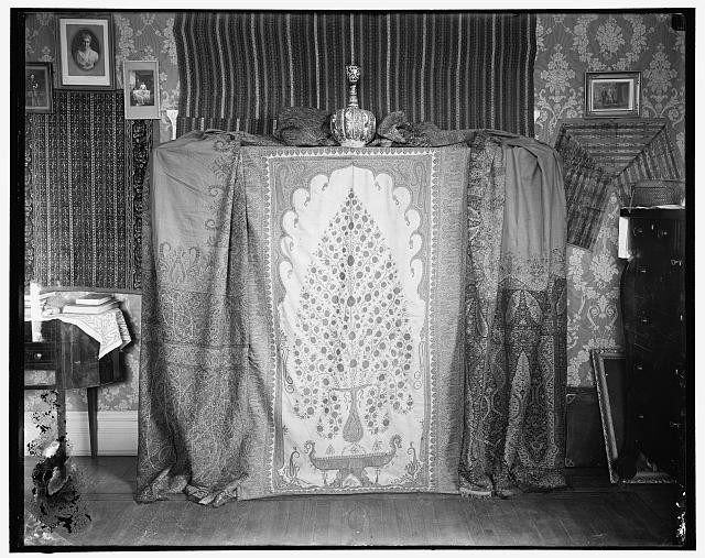 Photo:Decorative Tapestries and Rugs Interior Display c1910s Photo:Decorative Tapestries and Rugs Interior Display c1910s