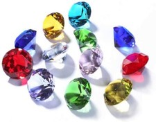 Set of 12 Glass Diamond Paperweight 60mm Home Wedding Decoration Valentines Gift picture