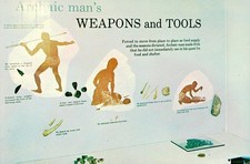 Archaic Man Weapons and Tools Exhibit, c1950, Bridgeport, Alabama, History picture
