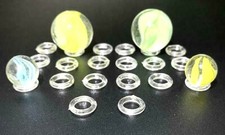 ⭐ TOP PICK!!!⭐ LOT OF 30 MARBLE MARBLES DISPLAY STAND STANDS COLLECTION HOLDERS picture