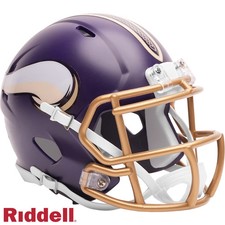 *RIVALRIES* MINNESOTA VIKINGS SPEED MINI NFL RIDDELL FOOTBALL HELMET! picture