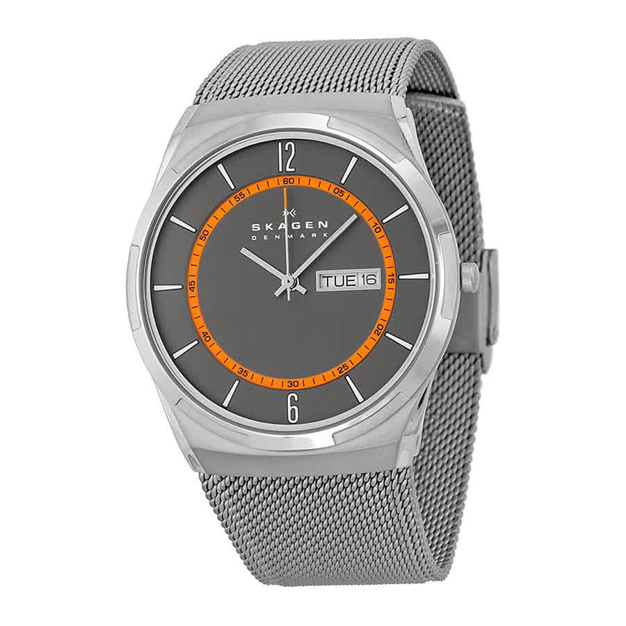 Skagen Melbye Grey Dial Grey Mesh Men's Watch SKW6007 Skagen Melbye Grey Dial Grey Mesh Men's Watch SKW6007