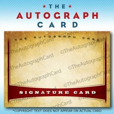 The Autograph Card Blank Signature cards 25 "non-sport" picture