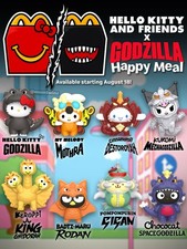 2026 McDONALD'S HELLO KITTY GODZILLA HAPPY MEAL TOYS! READY TO SHIP! picture