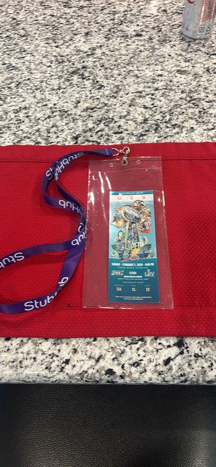 2020 SUPER BOWL 54 LIV Ticket, Blue Variety, Patrick Mahomes 1st SB, Great Shape