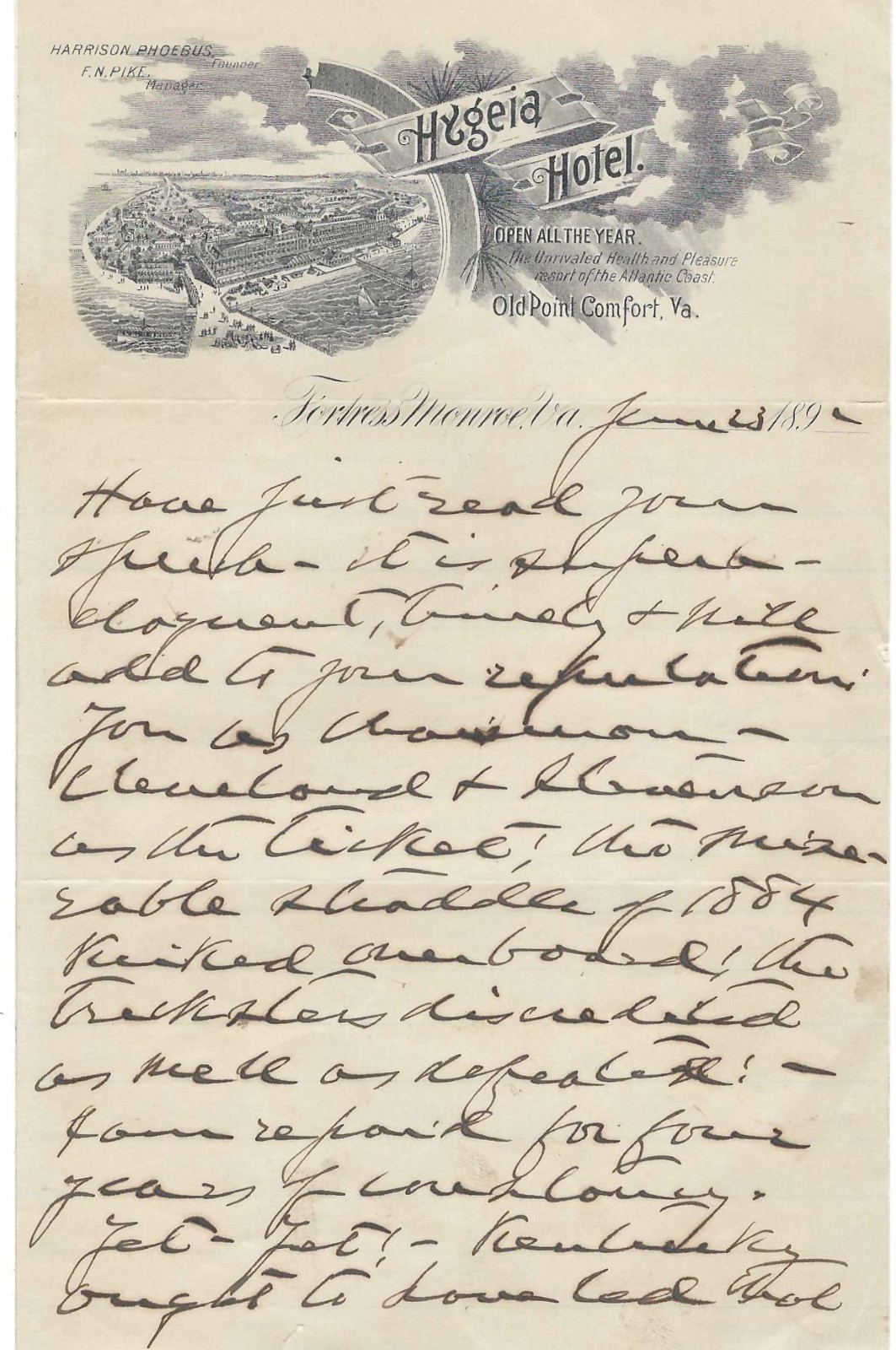 Ex-Confederate Colonel, Jefferson Davis's Bodyguard Unit, Compliments Friend Ex-Confederate Colonel, Jefferson Davis's Bodyguard Unit, Compliments Friend