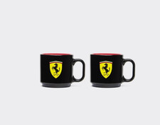 ** Official Ferrari Accessories ** Mini mug set of 2. Black with red interior. picture