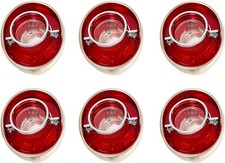 Tail Light Compatible with 1964 64 Chevy Impala Taillight Tail Lamp Kit 6Pcs Red picture