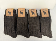 4 Pairs Alpaca wool socks thermal natural warm winter socks for women &men picture