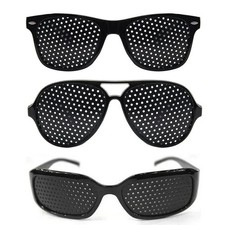 Small Hole Glasses Eyes Correction Exercise Eyesight Improvement Vision Care US* picture