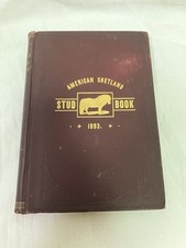 Antique 1893 American Shetland Pony Stud Book Columbia Missouri E.W. Stephens picture