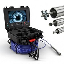 Holdwells Sewer Camera with Transmitter, 9" Pipeline Inspection Camera, 30m picture