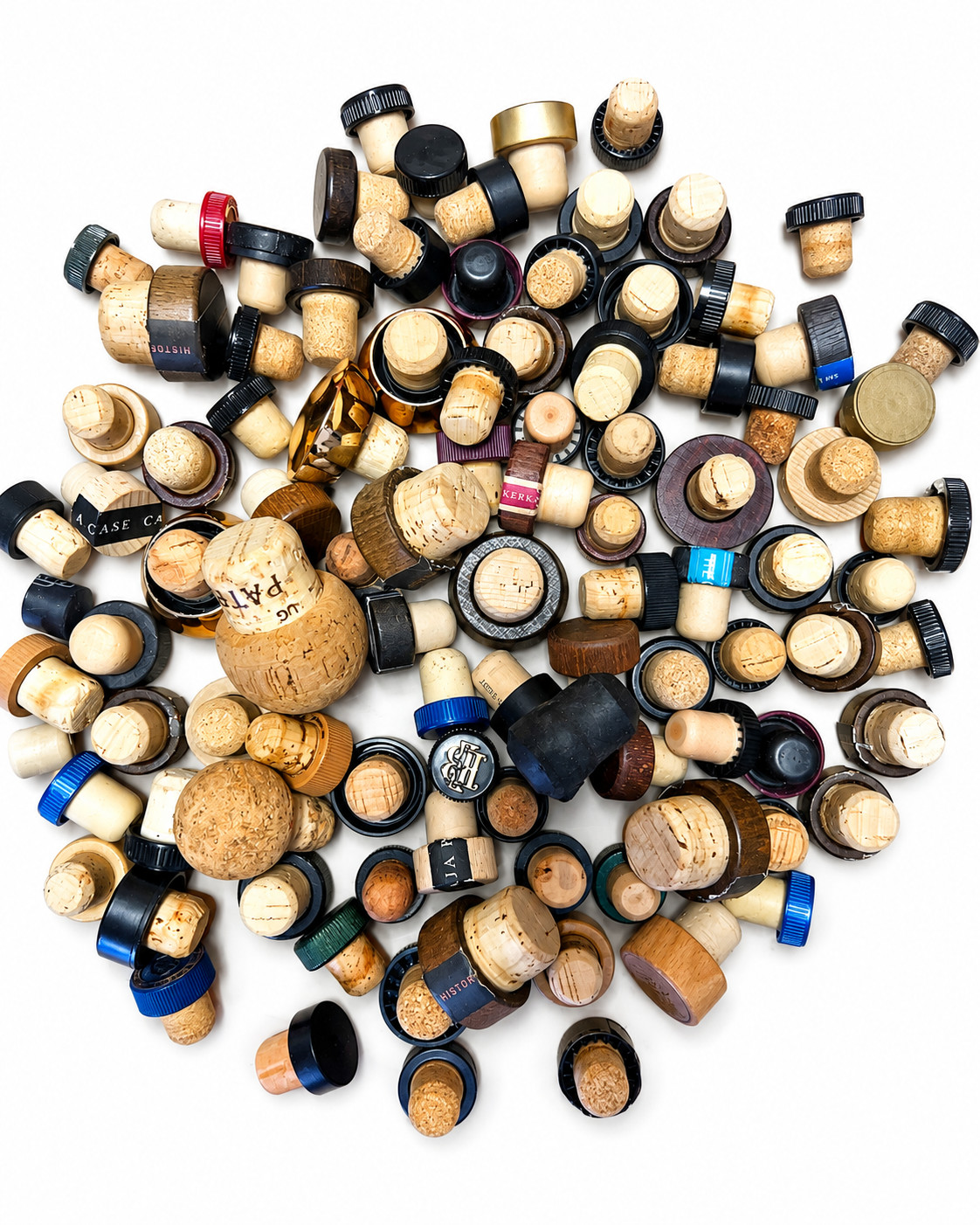 100 Assorted Wine Liquor Bottle Corks Stoppers Caps Craft Decor Mixed Lot 100 Assorted Wine Liquor Bottle Corks Stoppers Caps Craft Decor Mixed Lot