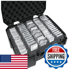 Case Club 75-130 Graded Coin Slab Case - Slotted Foam Separates Slabs - Fits picture