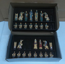 Studio Anne Carlton Handcrafted Chess Pieces Set – 28 Medieval Figures England picture