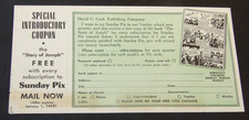 Rare Sunday Pix Christian Comics-Introductory Offer Advertising Card picture