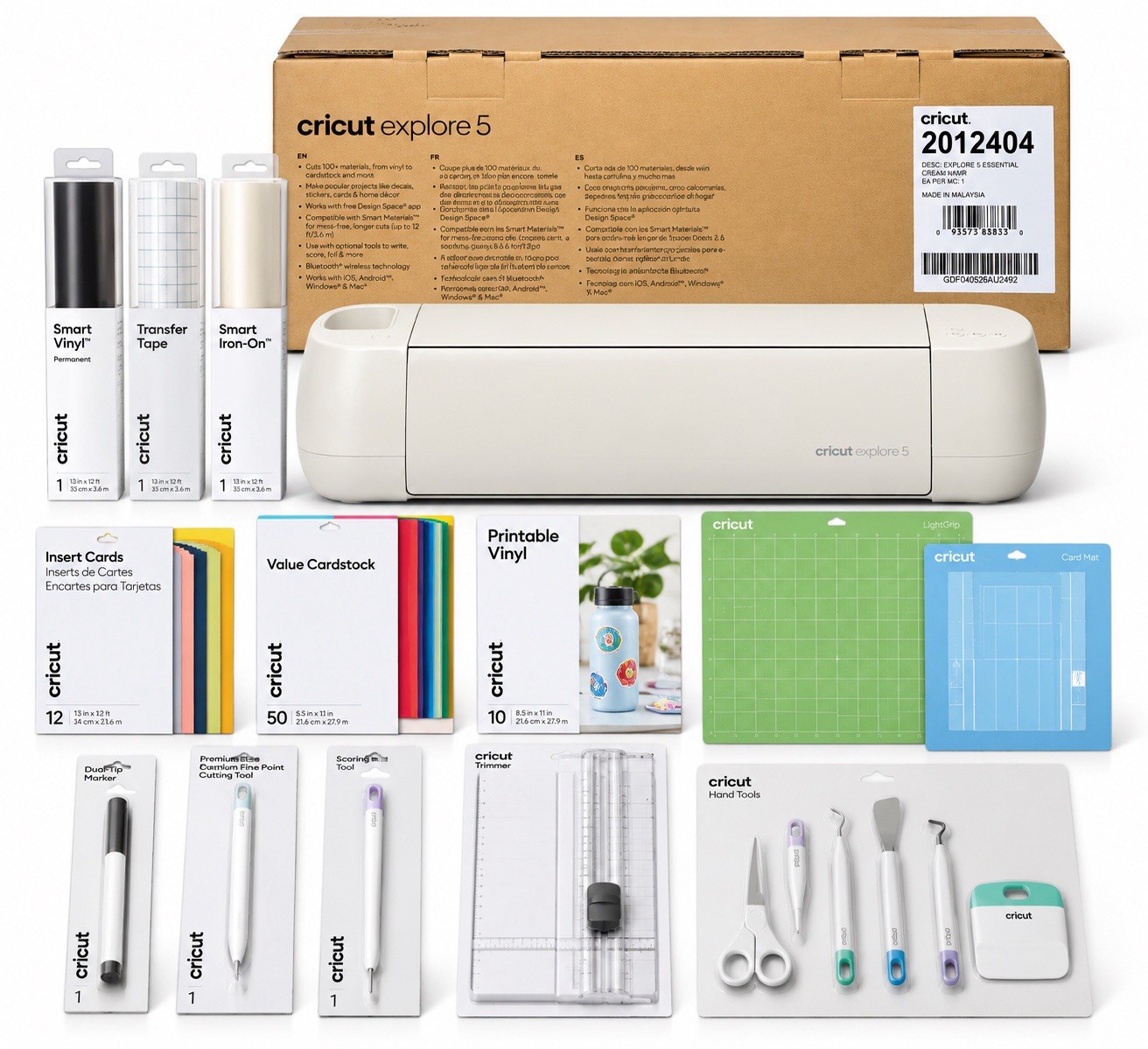 Cricut Explore 5 Essential “Bundle” Cutting Machine Wireless Electronic 2012404 Cricut Explore 5 Essential “Bundle” Cutting Machine Wireless Electronic 2012404