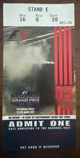 2005 United States Grand Prix Formula One F1 Full unused ticket Indianapolis picture