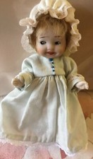 Antique￼Nippon 4” Bisque Doll/Open Mouth Teeth w/crochet Pocket/Read picture