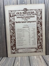 Old Masters Sheet Music Collection Worlds Great Composers Series Four picture