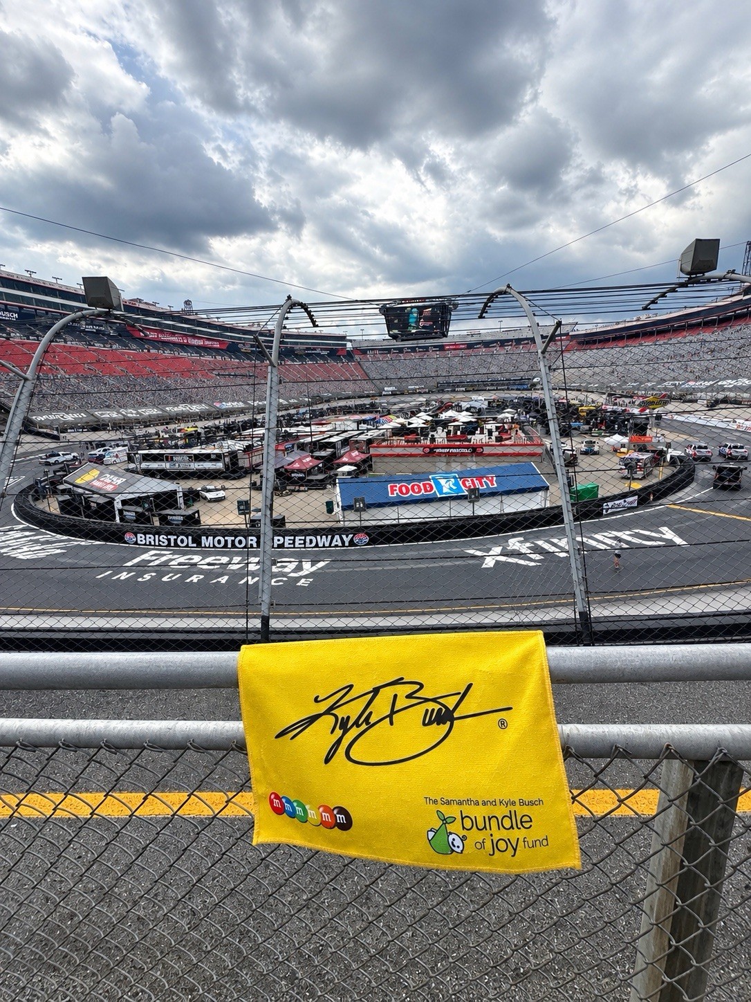 Kyle Busch Rally Towel. Bristol Motor Speedway Exclusive Towel. 9/19/26