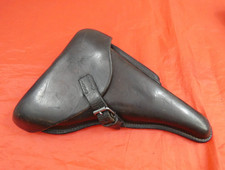 ORIGINAL WWII GERMAN LUGER P08 PISTOL HARD SHELL HOLSTER P.08 1939 picture
