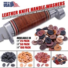 Leather Knife Handle Washers - Color Collection - (25, 50, & 100 packs) picture