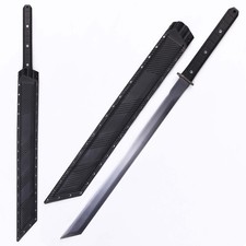 36.02 " Handmad Sword High Manganese Steel With Black PEEK Sheath Full Tang picture
