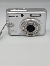 Polaroid I534 5.0MP Digital Camera Silver 3 X Super Zoom Works No Memory Card picture