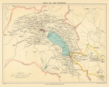 INDIA. Naini Tal (Nainital) & environs. Hill station Lake. Uttarakhand 1905 map picture