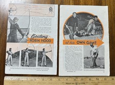 Vtg 1940 Magazine Article Archery Beating Robin Hood Howard Hill How-To picture