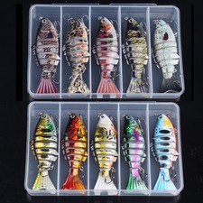 5pcs Multi-Joint Fishing Lure Set Artificial Fish Bionic Swimbait with Box picture