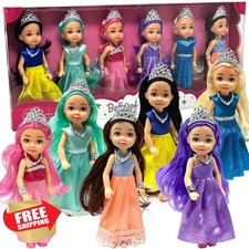 Little Dolls Set with Mini Princess Dolls for Girls – Princess Toy Dolls for ... picture