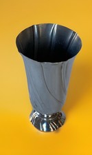 Vintage 8” Silver Tone  Vase K C Pewter Smithsonian picture